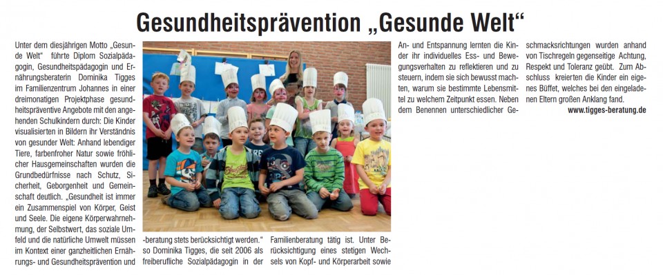 Artikel Gesundheitspraevention Gesunde Welt Dominika Tigges